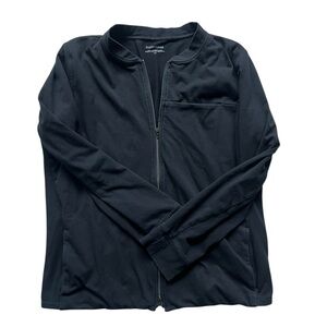 Eileen Fisher Stretch Zip Up Jacket Cotton Women’s Size L